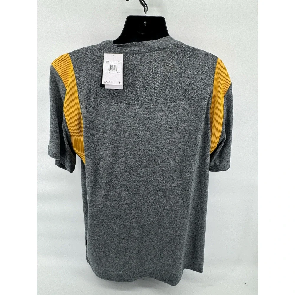 Nike Green Bay‎ Packers Dri-FIT T-Shirt Men's XXL Gray Yellow NFL